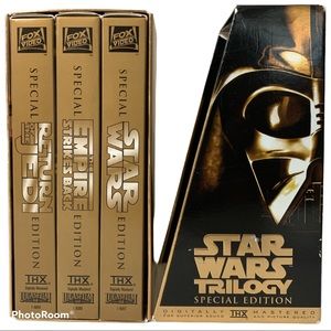 💥3/$25 STAR WARS TRILOGY VHS 1997 SPECIAL GOLD💥